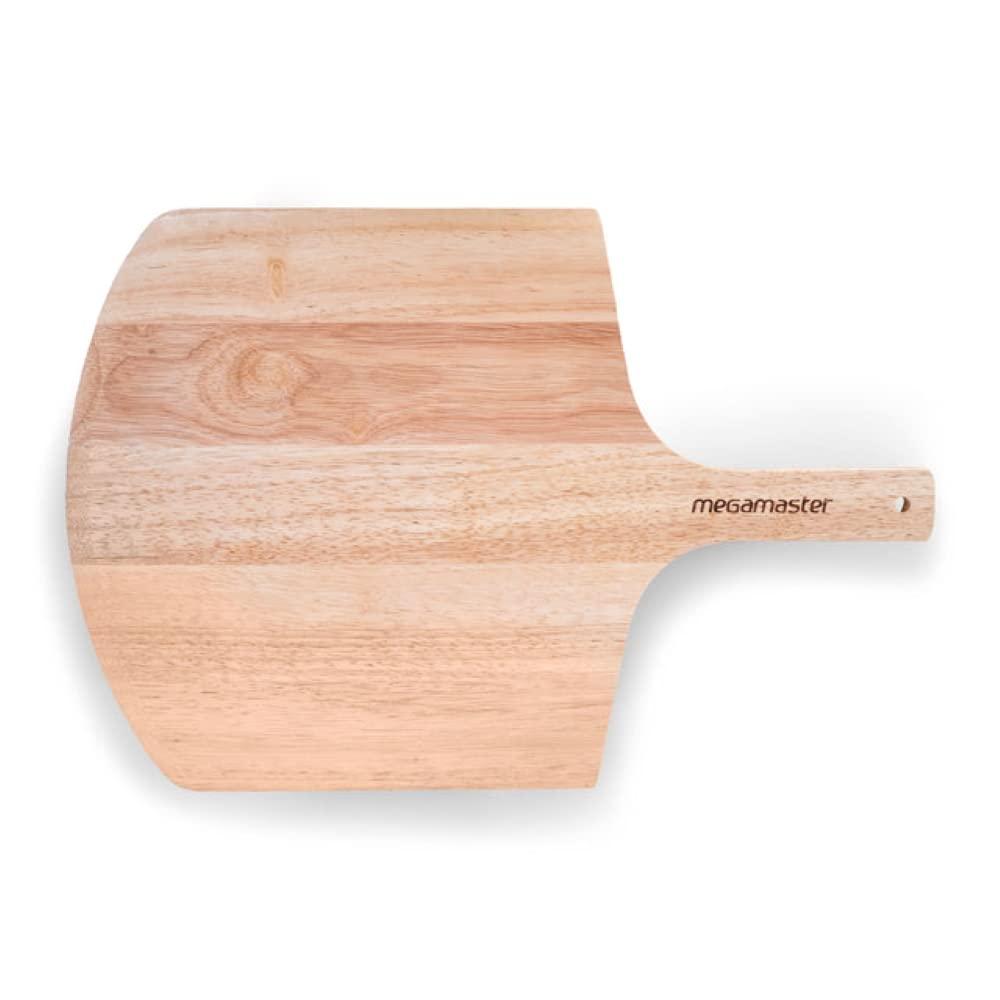 Megamaster Megamaster 12" Bamboo Pizza Peel – Wooden Pizza Paddle & Serving Board for Baking, Cheese, Bread, and Vegetables – Oven Accessory, 530-0048P