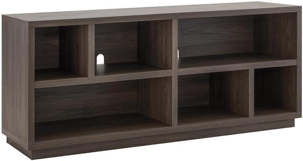Evelyn&Zoe Bowman Rectangular TV Stand for TV's up to 65", Alder Brown