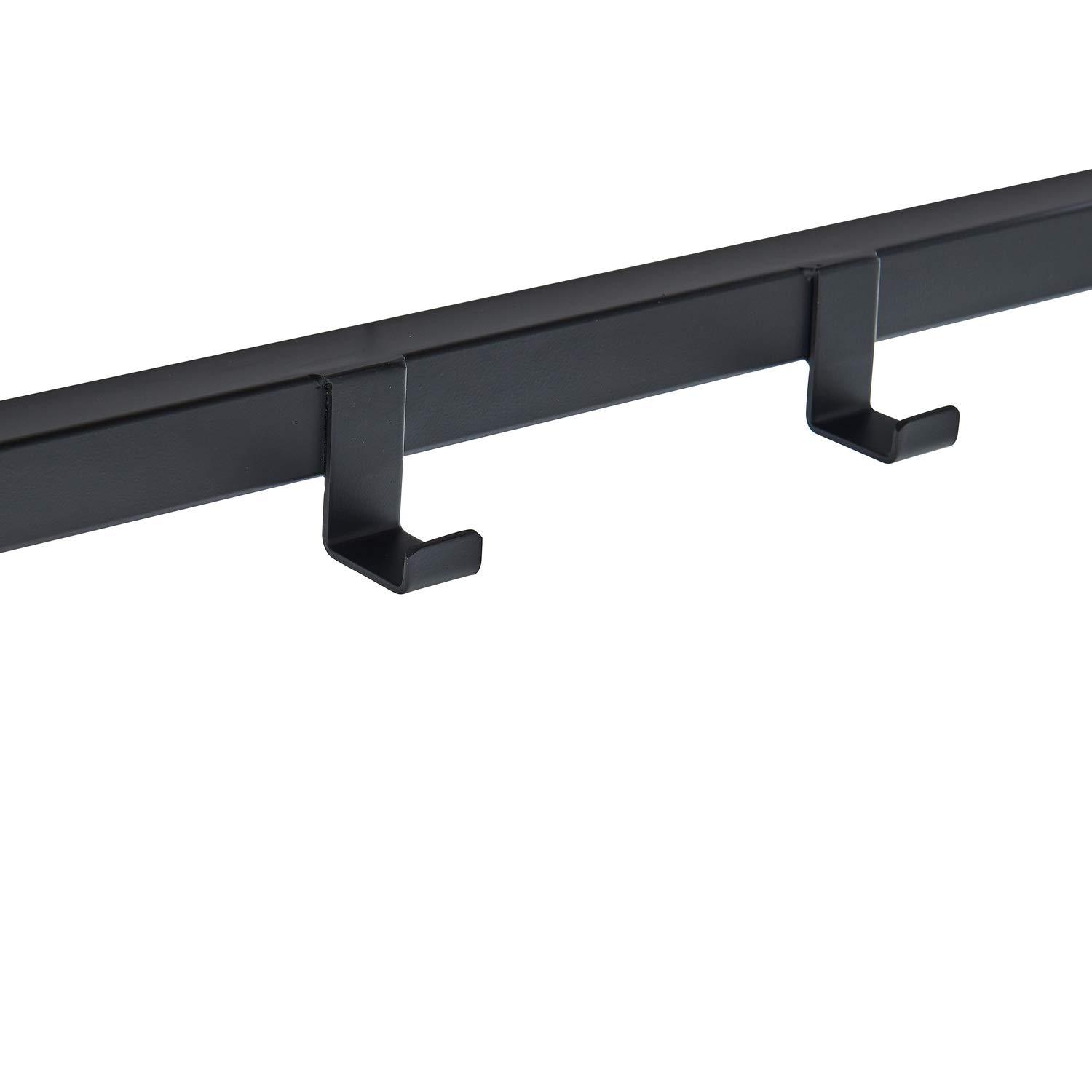 Claremont Rustic Wood Coat Hook and Bench Set Dark Brown - Alaterre Furniture: Mudroom Organizer with Shelf