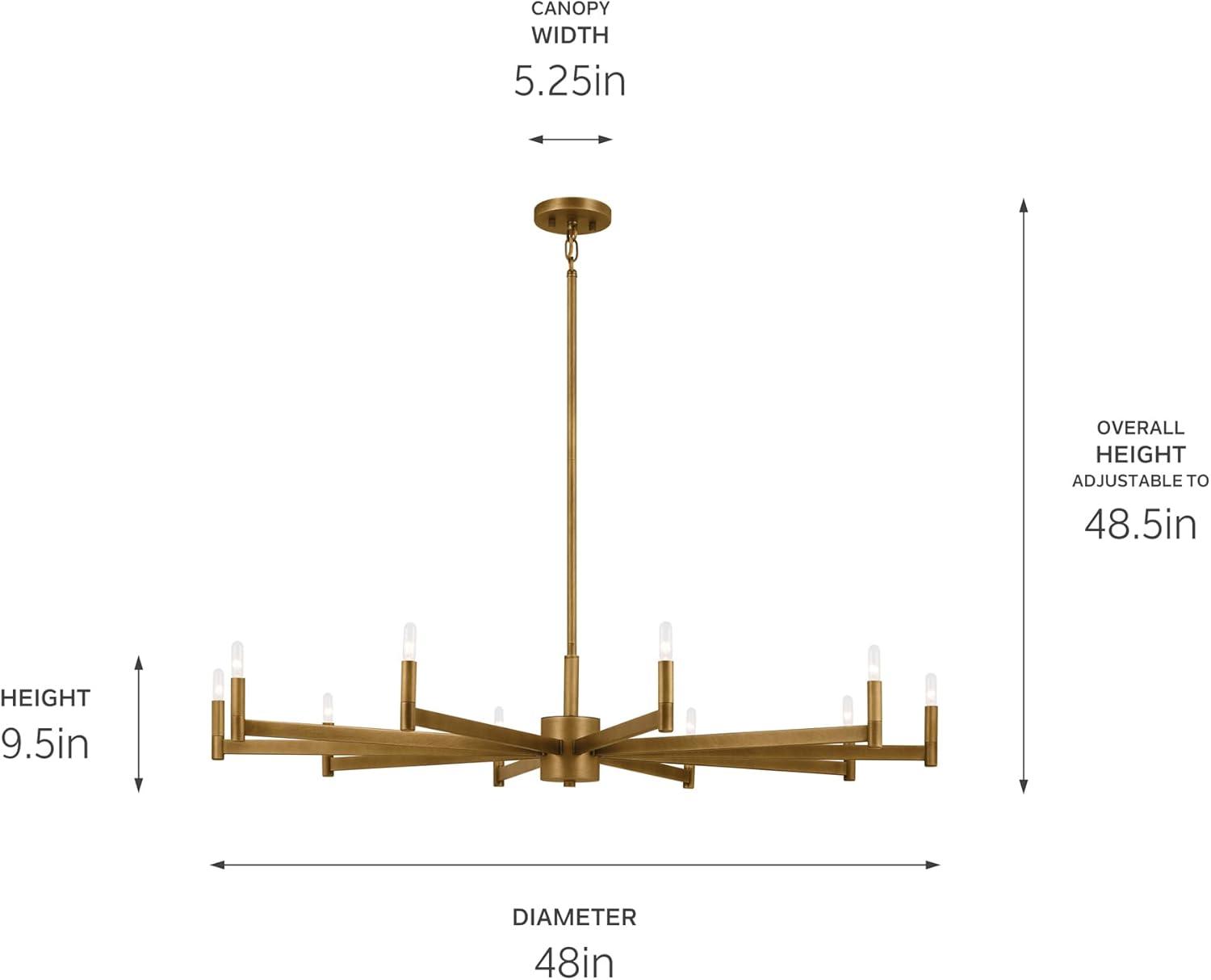 Erzo 10 - Light Dimmable Chandelier