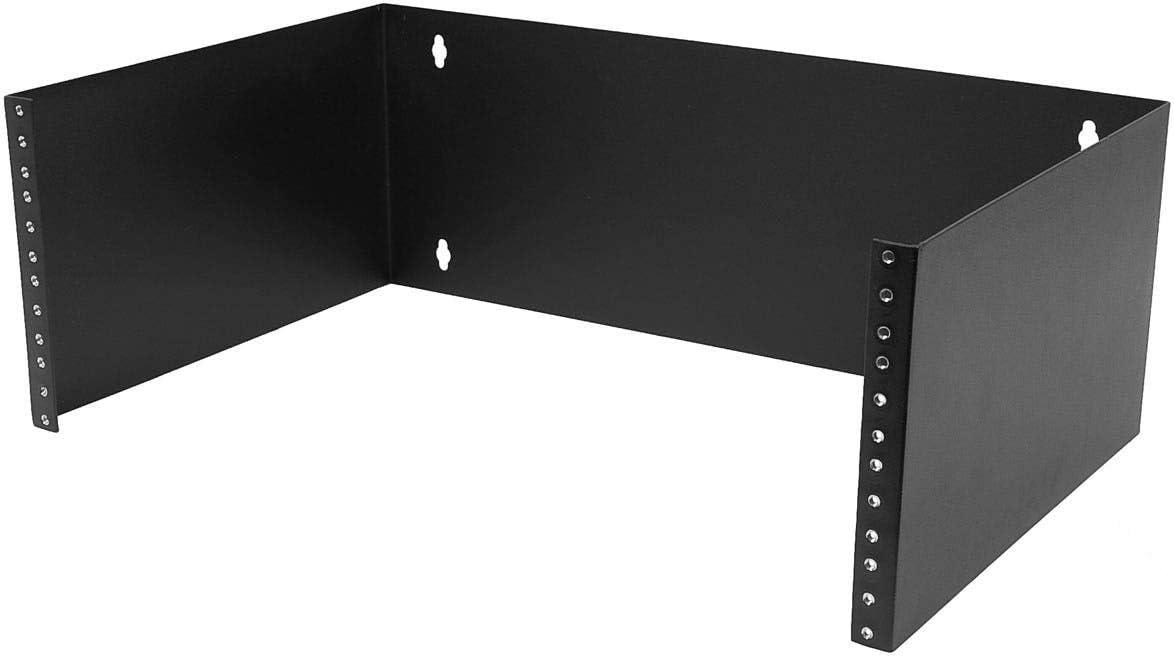 Monoprice 4U Wall Mount Rack, 19-inch Bracket for Patch Panels, Network Switches, Servers, and IT Equipment, 7in x 19in