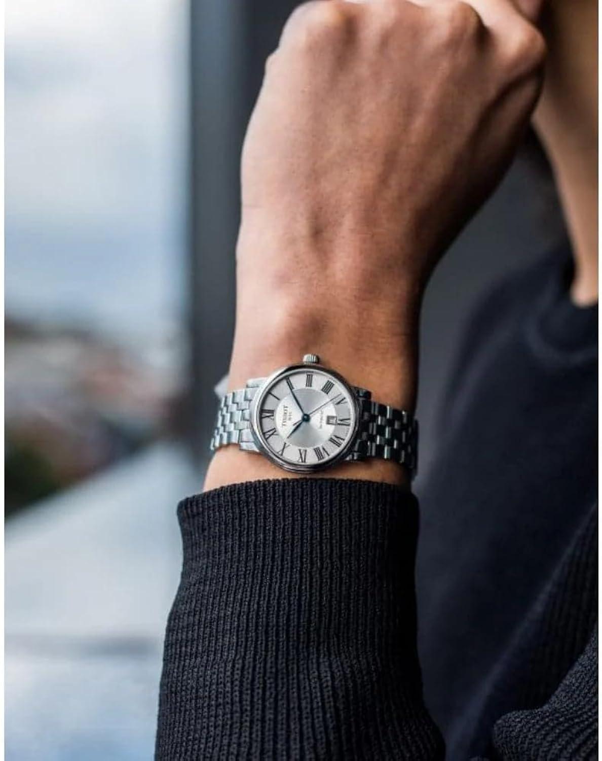 Tissot T-Classic Automatic Silver Dial Ladies Watch T122.207.11.033.00