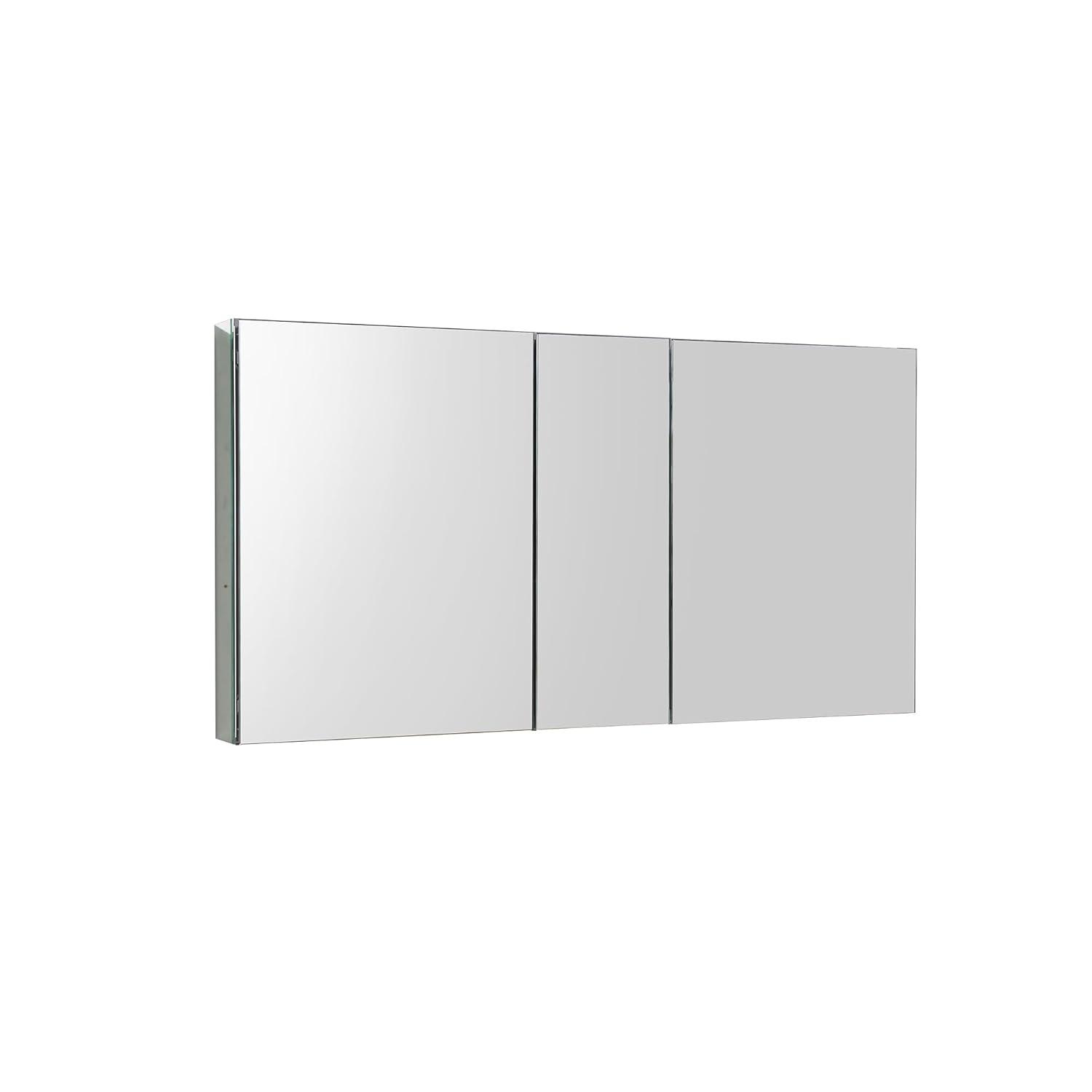 Fresca Senza 49" W x 26" H Surface/Recessed Mount Bathroom Medicine Cabinet with 4 Adjustable Shelves