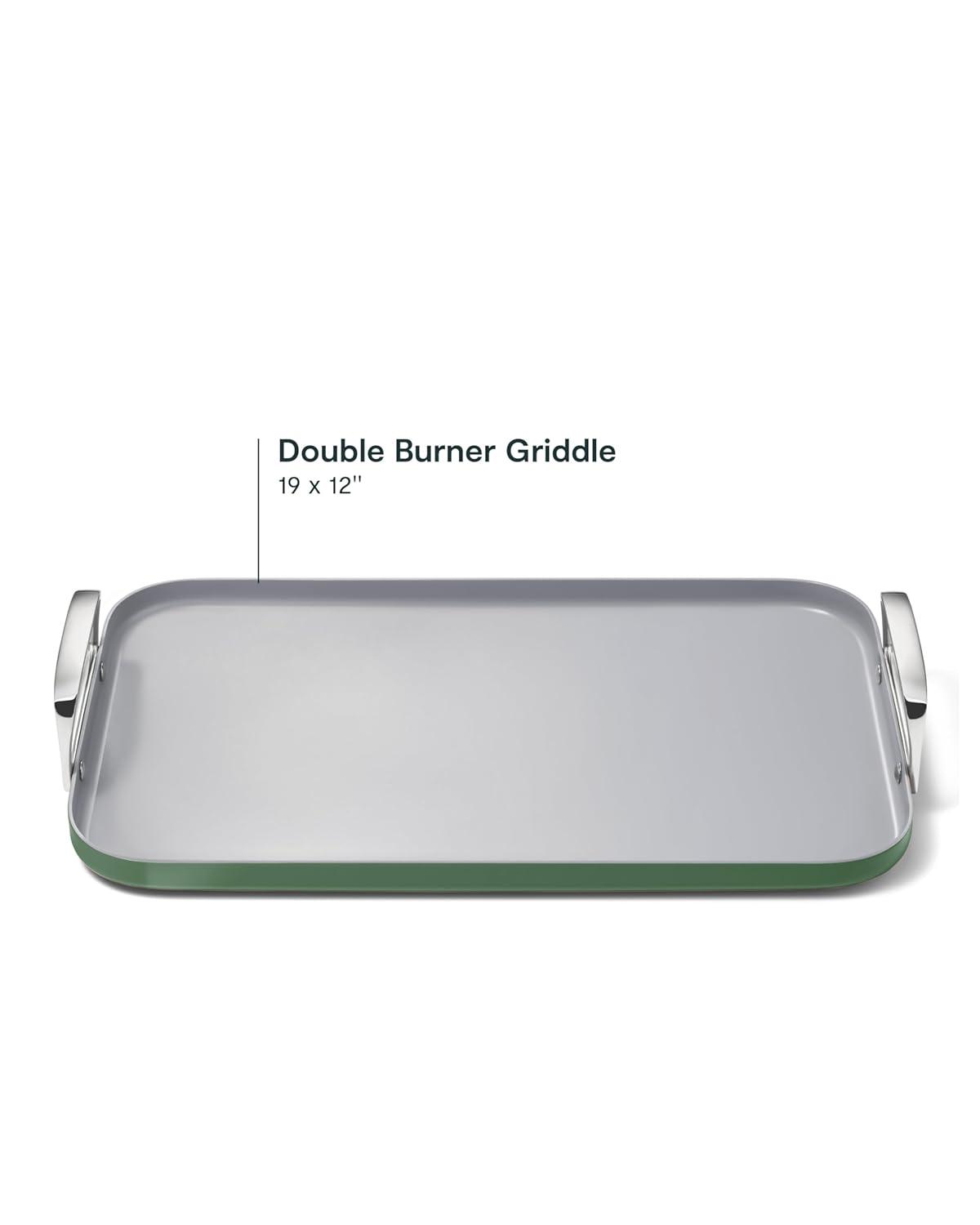 Caraway ® Sage Ceramic Non-Stick Double Burner Griddle