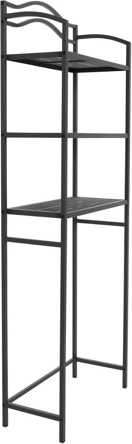 3-Tier Metal Over the Toilet Bathroom Storage Shelf, Gray