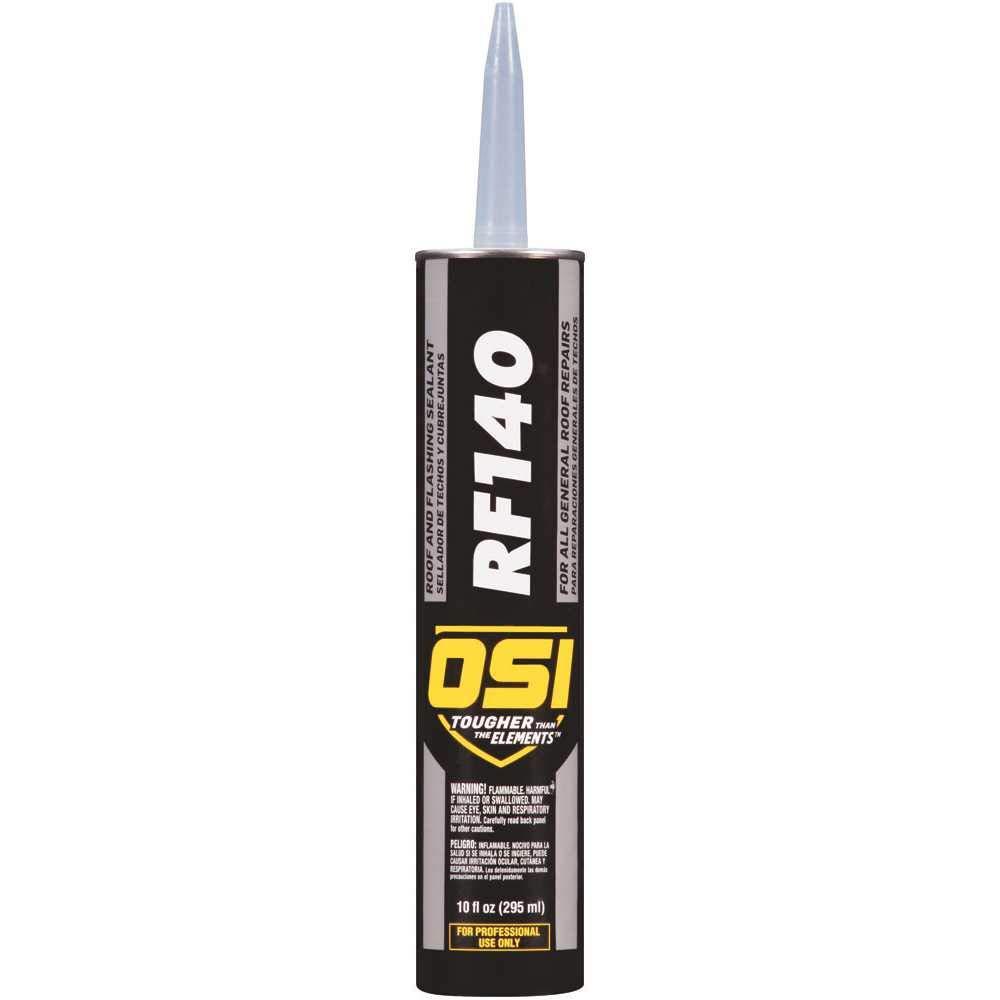 OSI RF140 Black Synthetic Asphalt/Rubber Roof and Flashing Sealant 10 oz