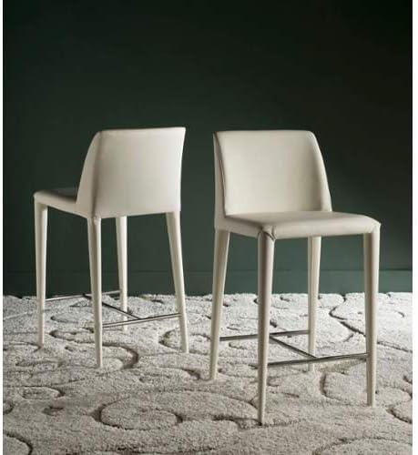 Garretson Counter Stool (Set of 2) - FOX2021 - Black - Safavieh Couture