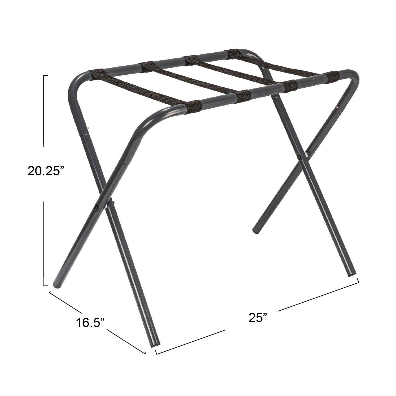 Household Essentials Folding Metal Luggage Rack
