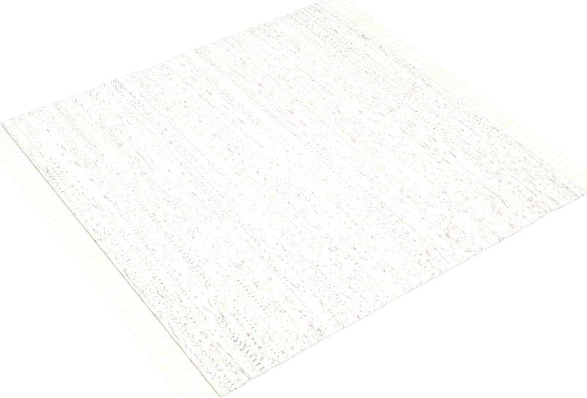 Rag Rug RAR121 Hand Woven Indoor Accent Rug - 4'x4' - Ivory/Multi - Safavieh