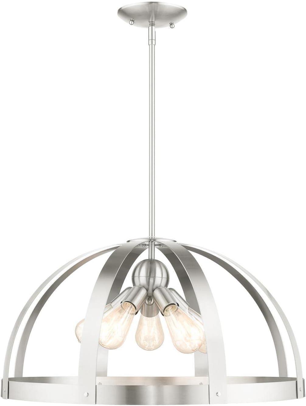 Livex Lighting Stoneridge 5 - Light Pendant in  Brushed Nickel