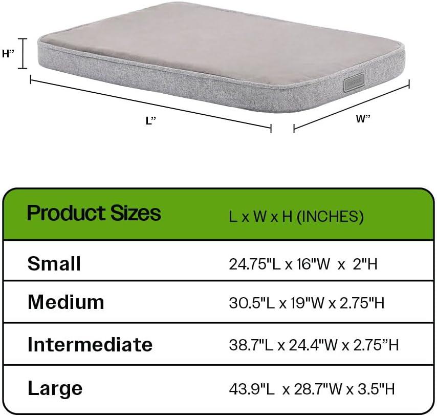 Snooz Crate Pad Orthopedic Polyester Pet Bed