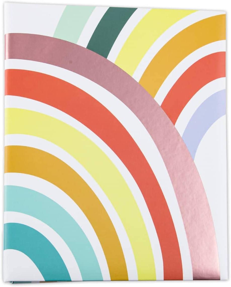 Rainbow Photo Album by Recollections - 100 Page Photo Album Holds up to 200 Photos for Weddings - Birthdays - Anniversaries - and Family - 1 Pack