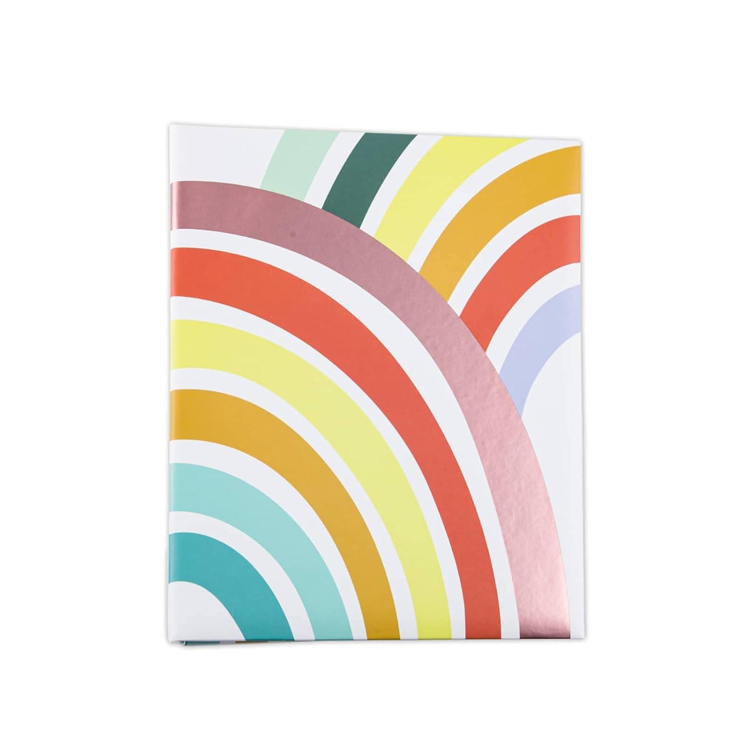 Rainbow Photo Album by Recollections - 100 Page Photo Album Holds up to 200 Photos for Weddings - Birthdays - Anniversaries - and Family - 1 Pack