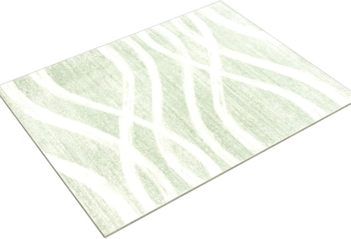 Adirondack ADR125 Machine Made Indoor Area Rug - Sage/Cream - 6'x9' - Safavieh