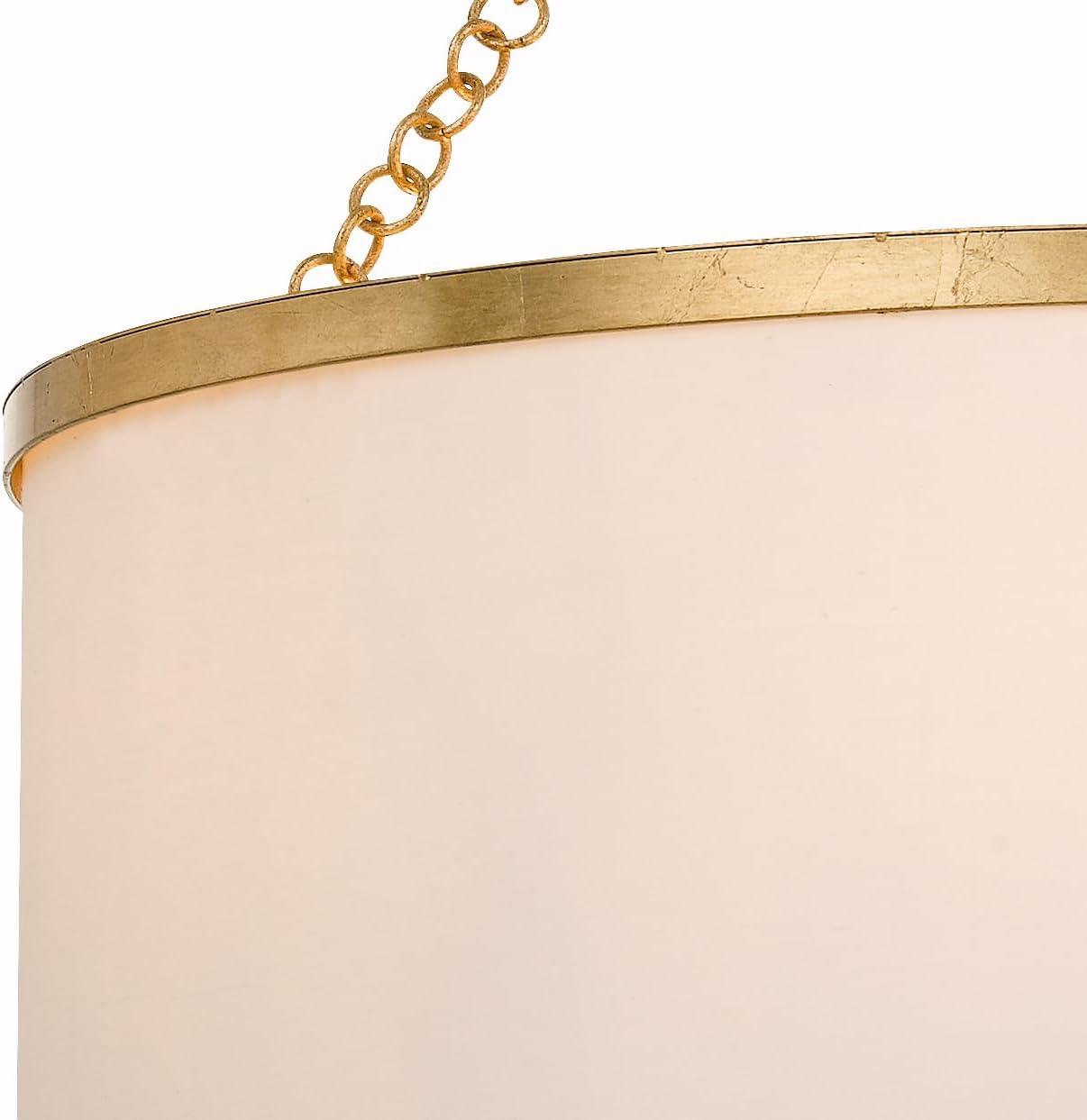 Six Light Chandelier-Antique Gold Finish    -Traditional Installation Crystorama Lighting 518-Ga