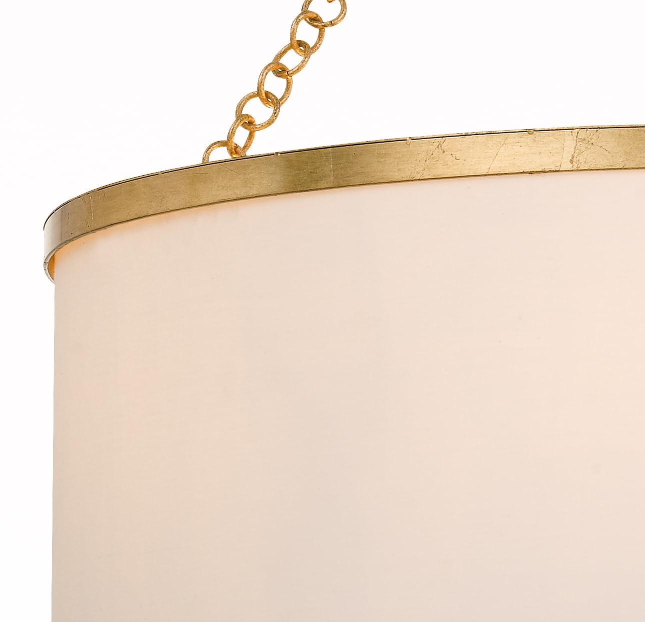 Six Light Chandelier-Antique Gold Finish    -Traditional Installation Crystorama Lighting 518-Ga