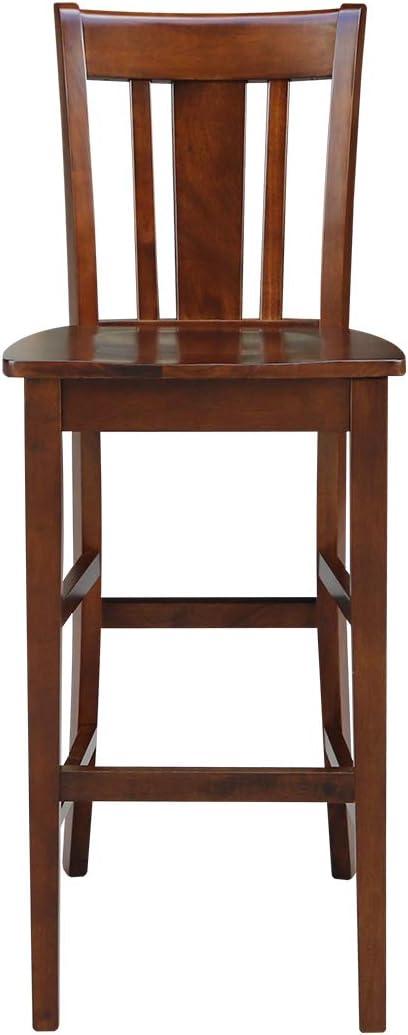 Espresso San Remo 30" Solid Wood Barstool