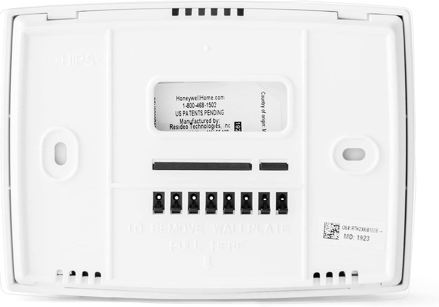 Honeywell Home 5-2 Day Programmable Thermostat for Heat and Cool with Lighted Display - White - New - RTH2300B1038E1