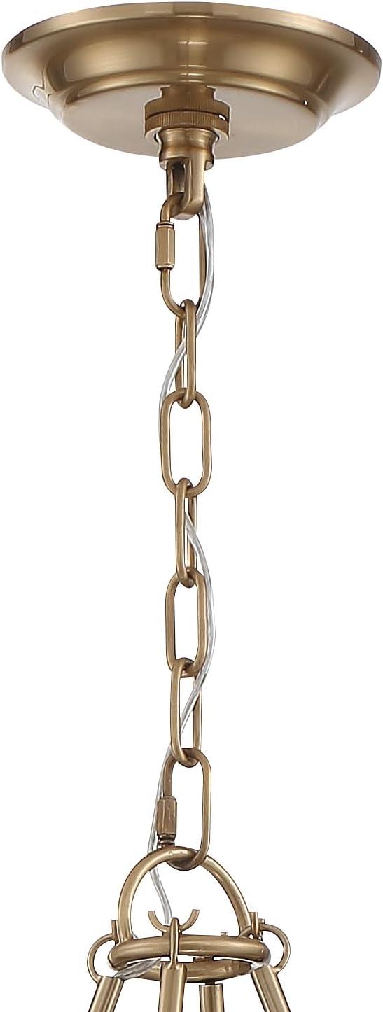 8 Light Chandelier-Aged Brass Finish    -Traditional Installation Crystorama Lighting Bai-A2108-Ag