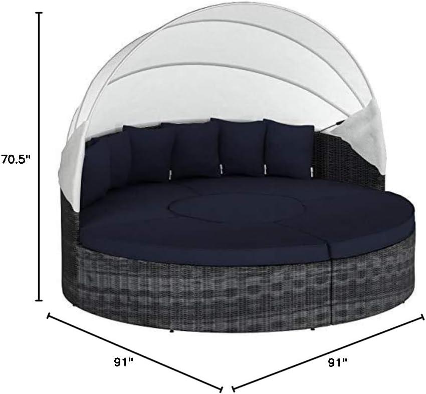 Modway Invite Canopy Outdoor Patio Sunbrella Daybed