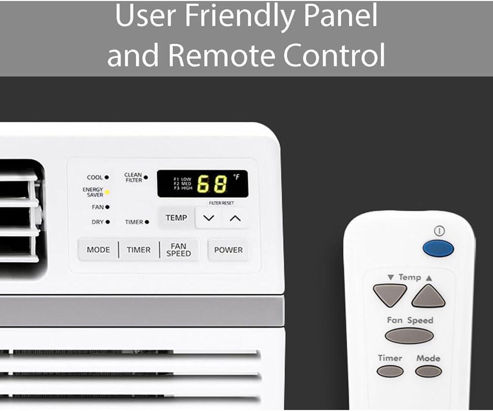 8,000 BTU Window Air Conditioner with Remote