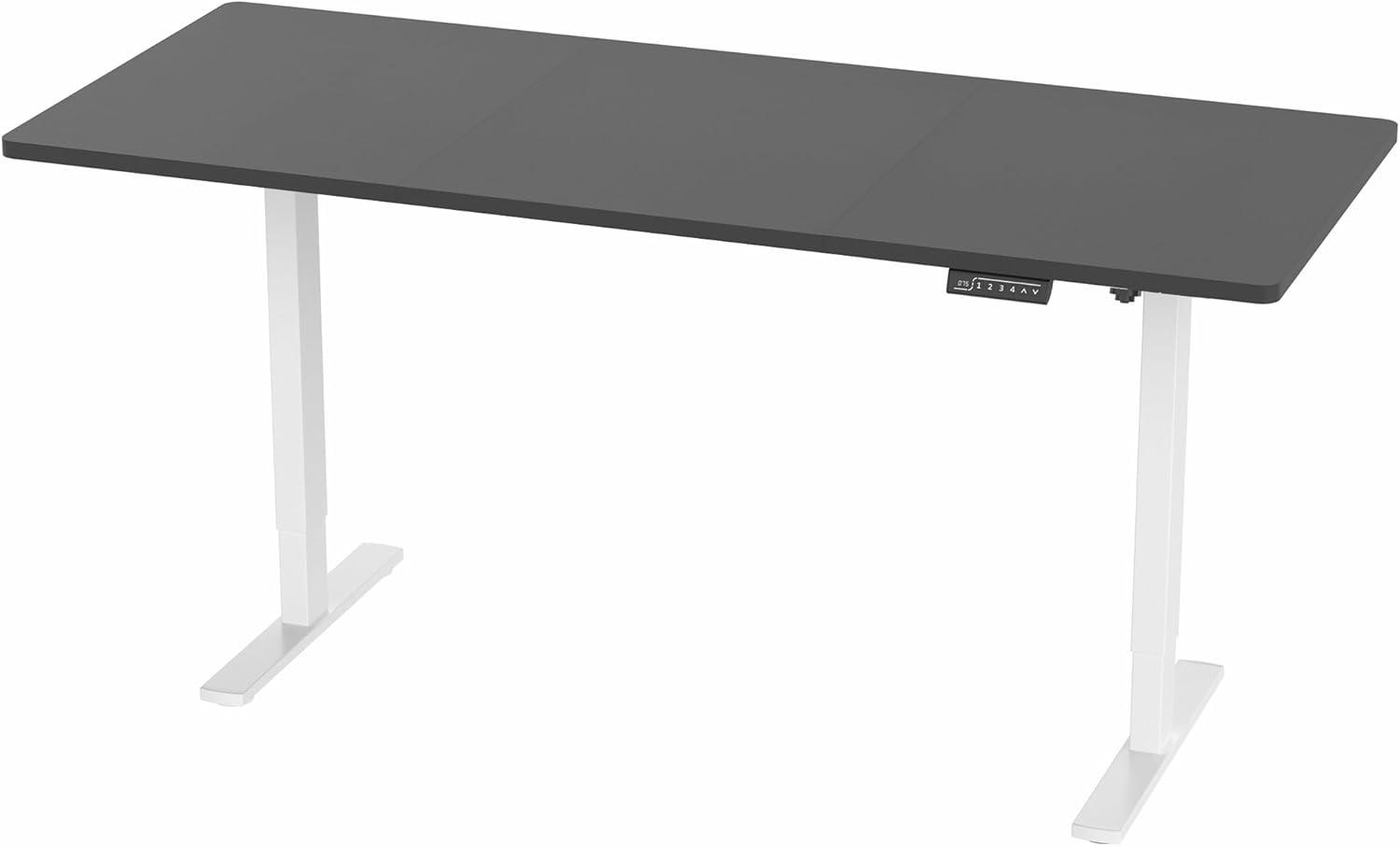 VIVO Single Motor Electric Desk with Push Button Memory Controller