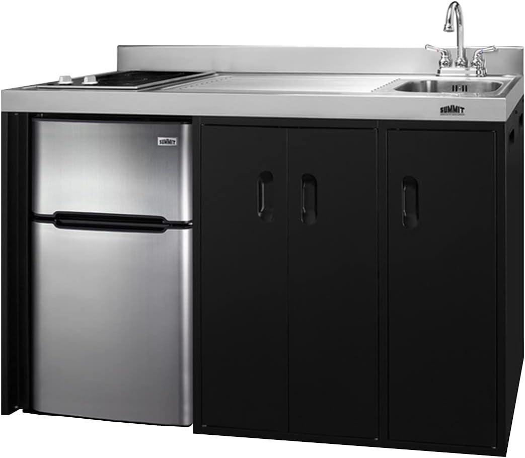Summit Ck54sinkr 54 Inches Wide Kitchenette - Stainless Steel