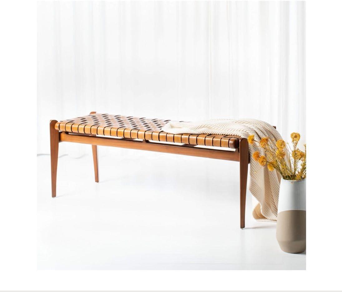 Kenan Genuine Leather Bench
