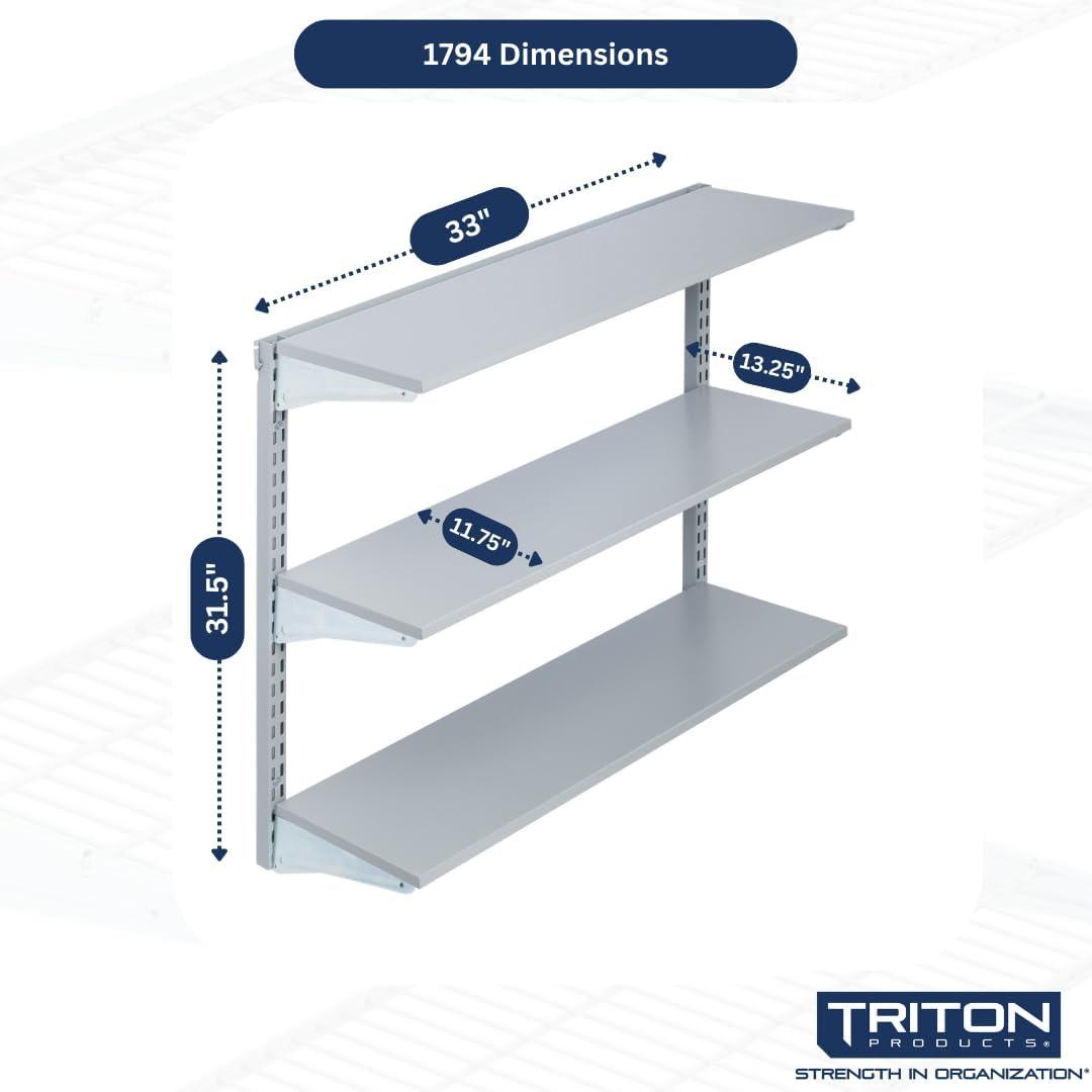 33'' W Steel Height -Adjustable Storage Rack