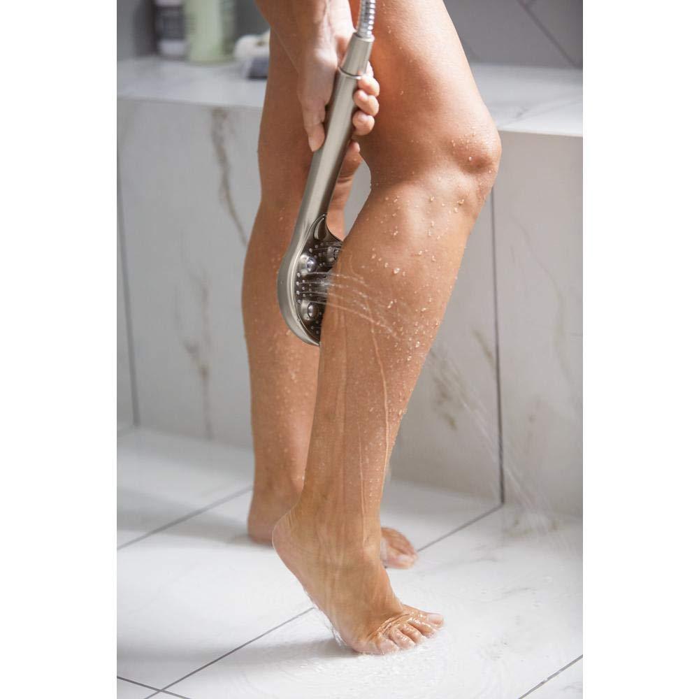 HydroRoller Massage 3-Spray 7.5 in Dual Handheld Shower Head with Body Spray in Spot Resist Brushed Nickel