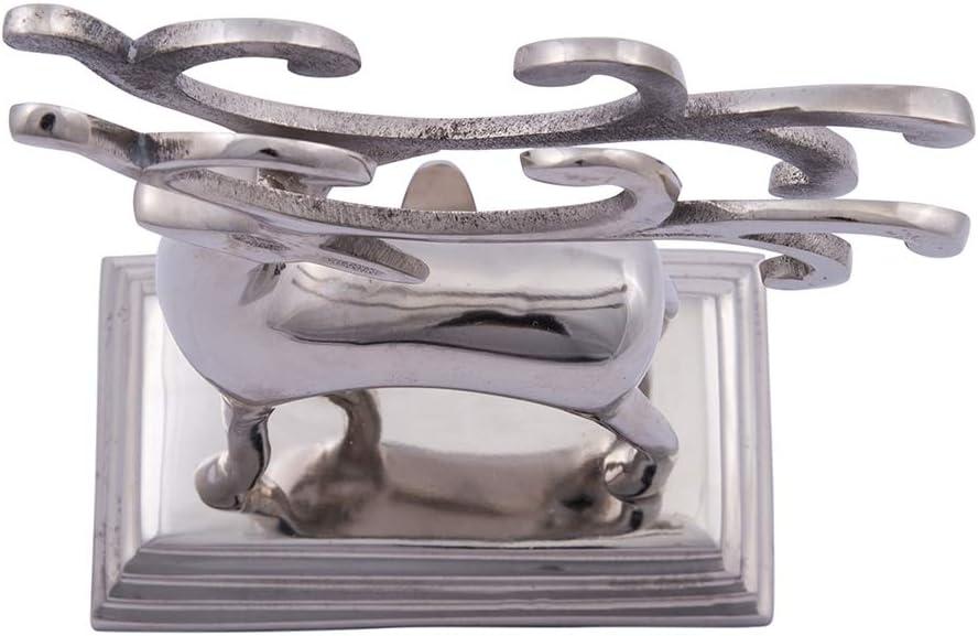 Kurt Adler Silver Reindeer Stocking Hanger