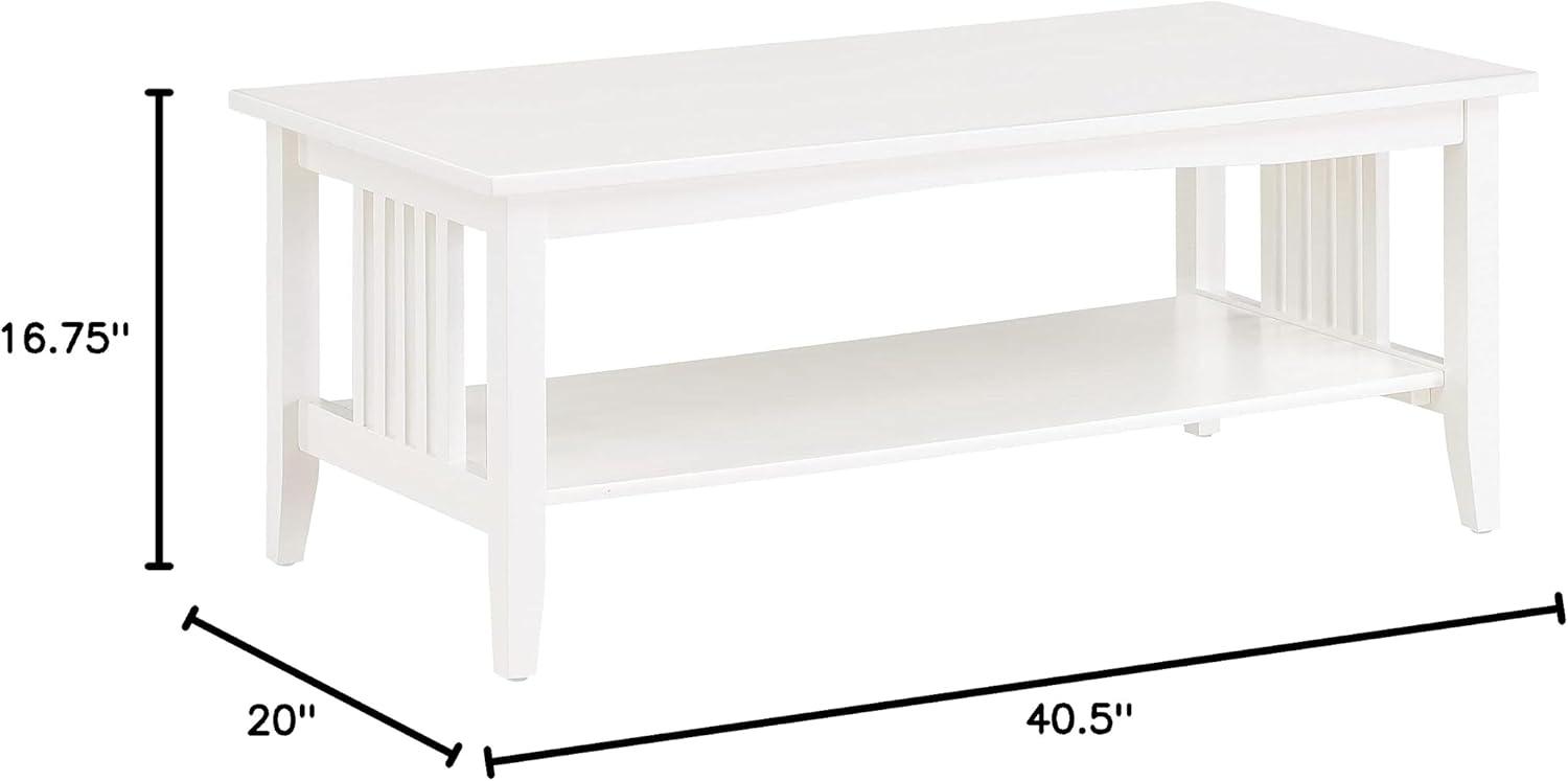 Sierra Coffee Table Engineered Wood in White Finish