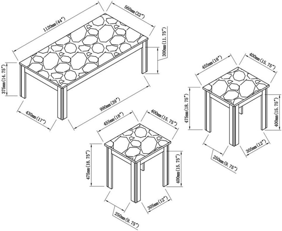 Rhodes 3 - Piece Living Room Table Set