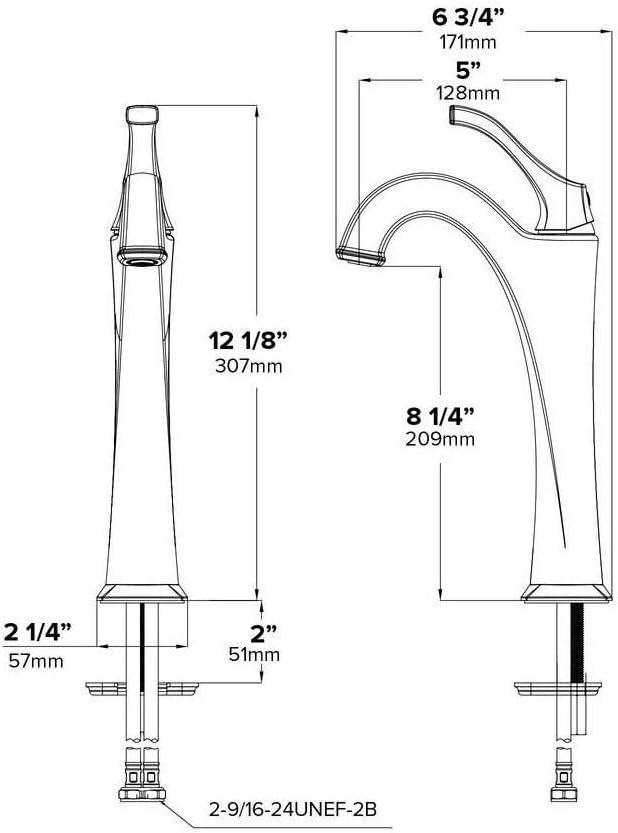 Kraus Arlo Single Hole 1-Handle WaterSense Bathroom Sink Faucet with Drain and Deck Plate