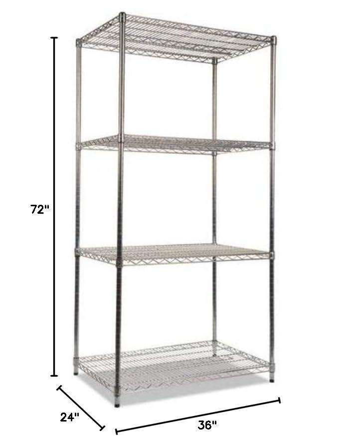 Alera® 36'' W Metal Shelving Unit