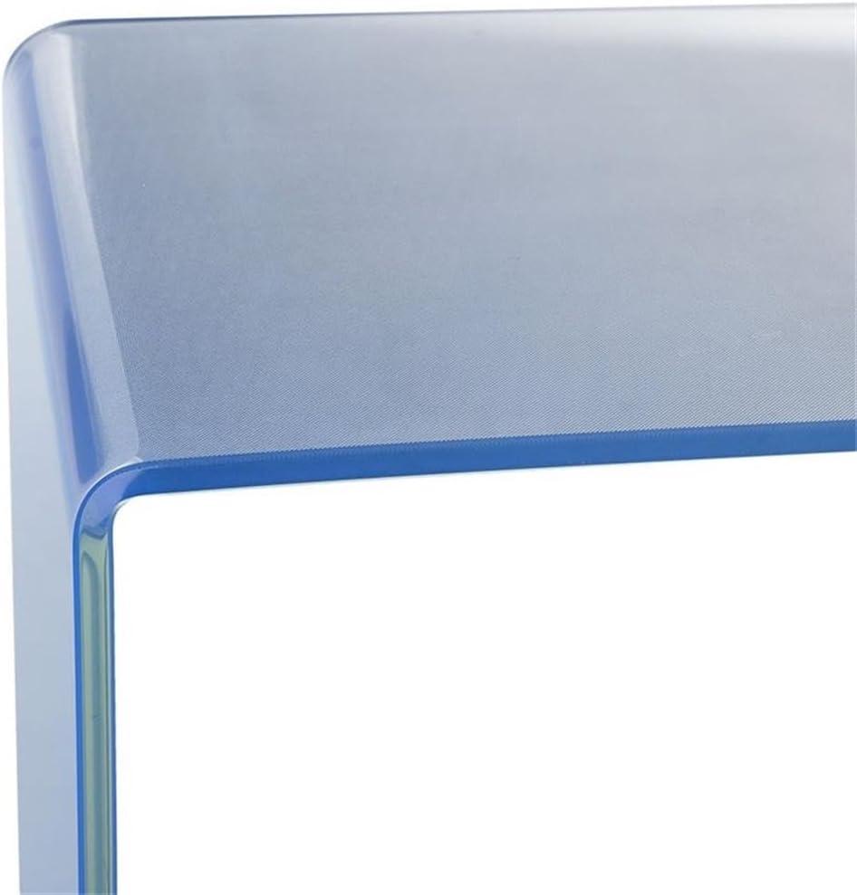Crysta Ombre Glass Console Table - Clear/Blue - Safavieh