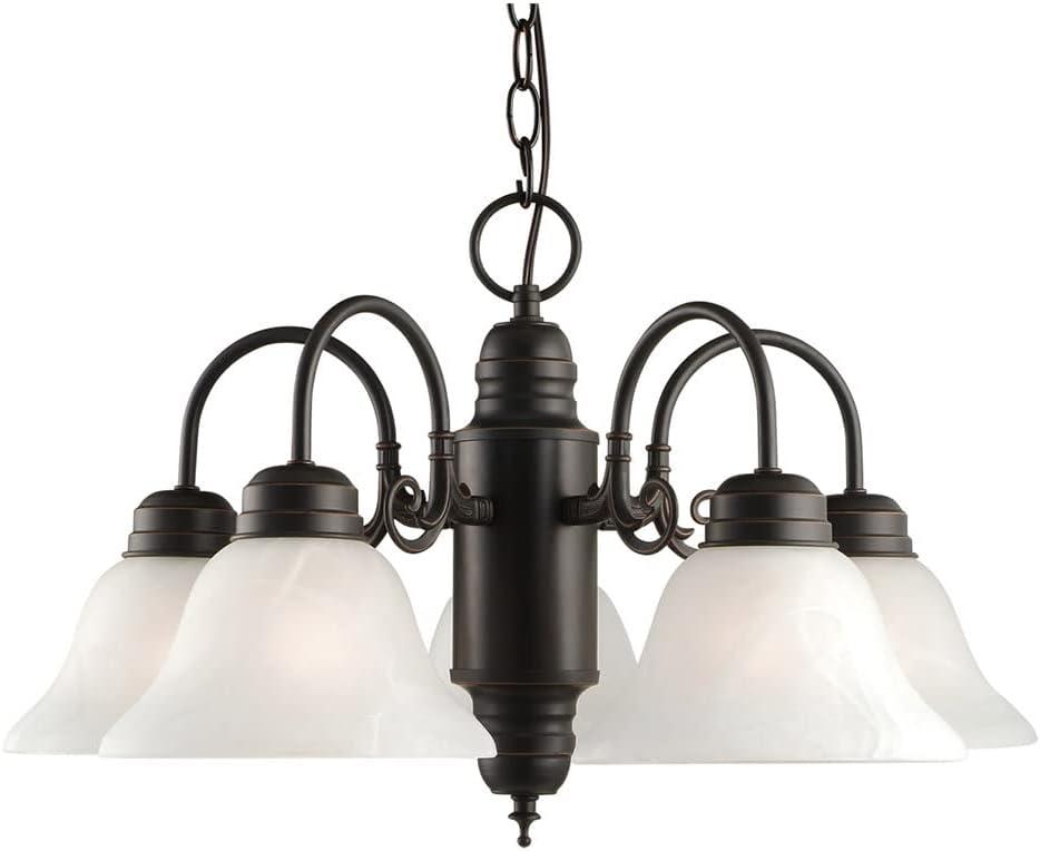 Design House Willowdale Pendant Light Fixture - Traditional Alabaster Glass Bowl Shade for Kitchens, Foyers, Dining Rooms - Adjustable Height Pendant Light Fixture - Satin Nickel, 589747