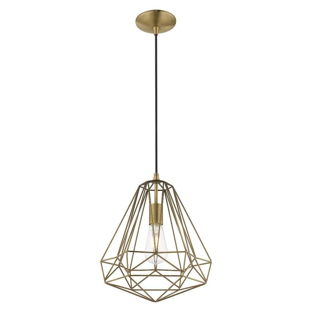 Livex Lighting Knox 1 - Light Pendant in  Shiny White