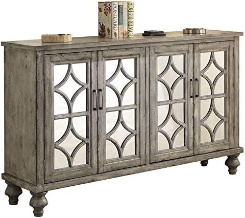 Velika Accent Table Weathered Gray - Acme Furniture