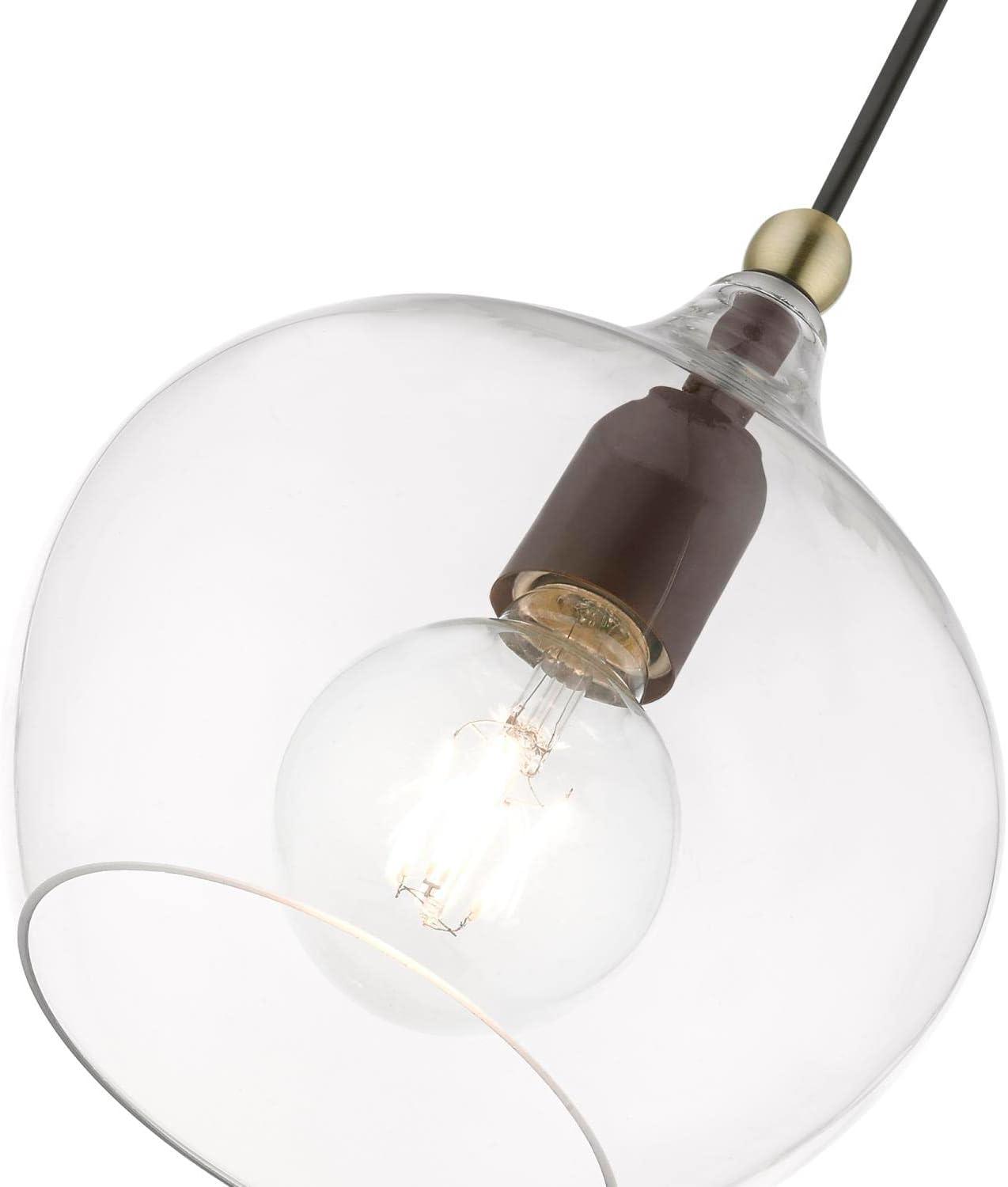 Livex Lighting Aldrich 1 - Light Pendant in  Bronze/Antique Brass