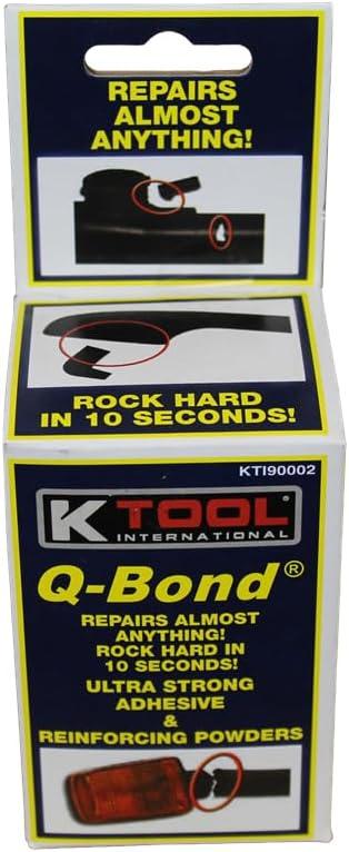 K Tool International Q-BOND KIT Fast Acting Automotive Adhesives, 0.32 oz Bottle