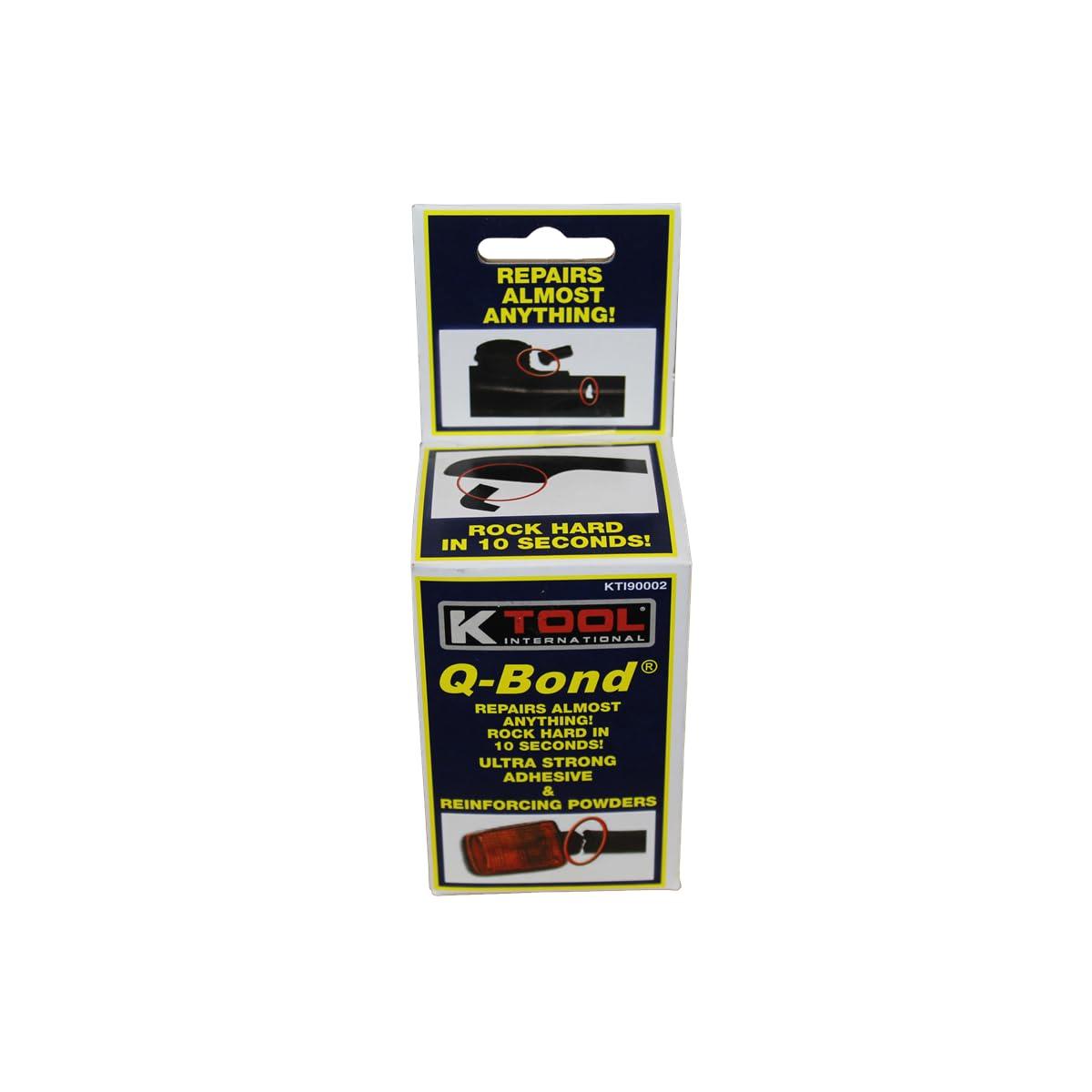 K Tool International Q-BOND KIT Fast Acting Automotive Adhesives, 0.32 oz Bottle