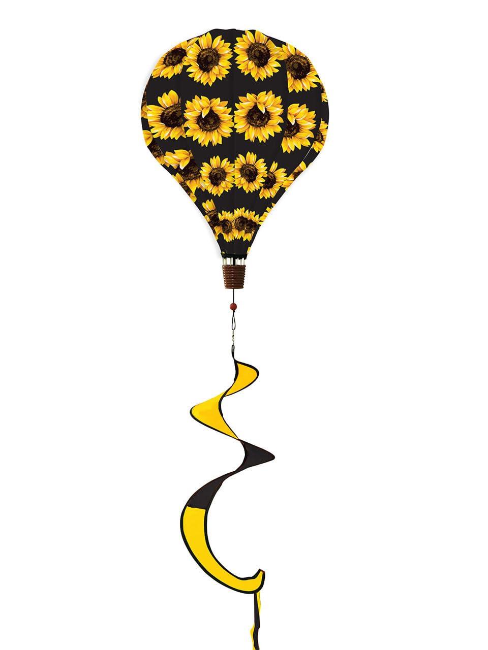Briarwood Lane Everyday Sunflowers Hot Air Balloon Windsock Wind Twister 54x12