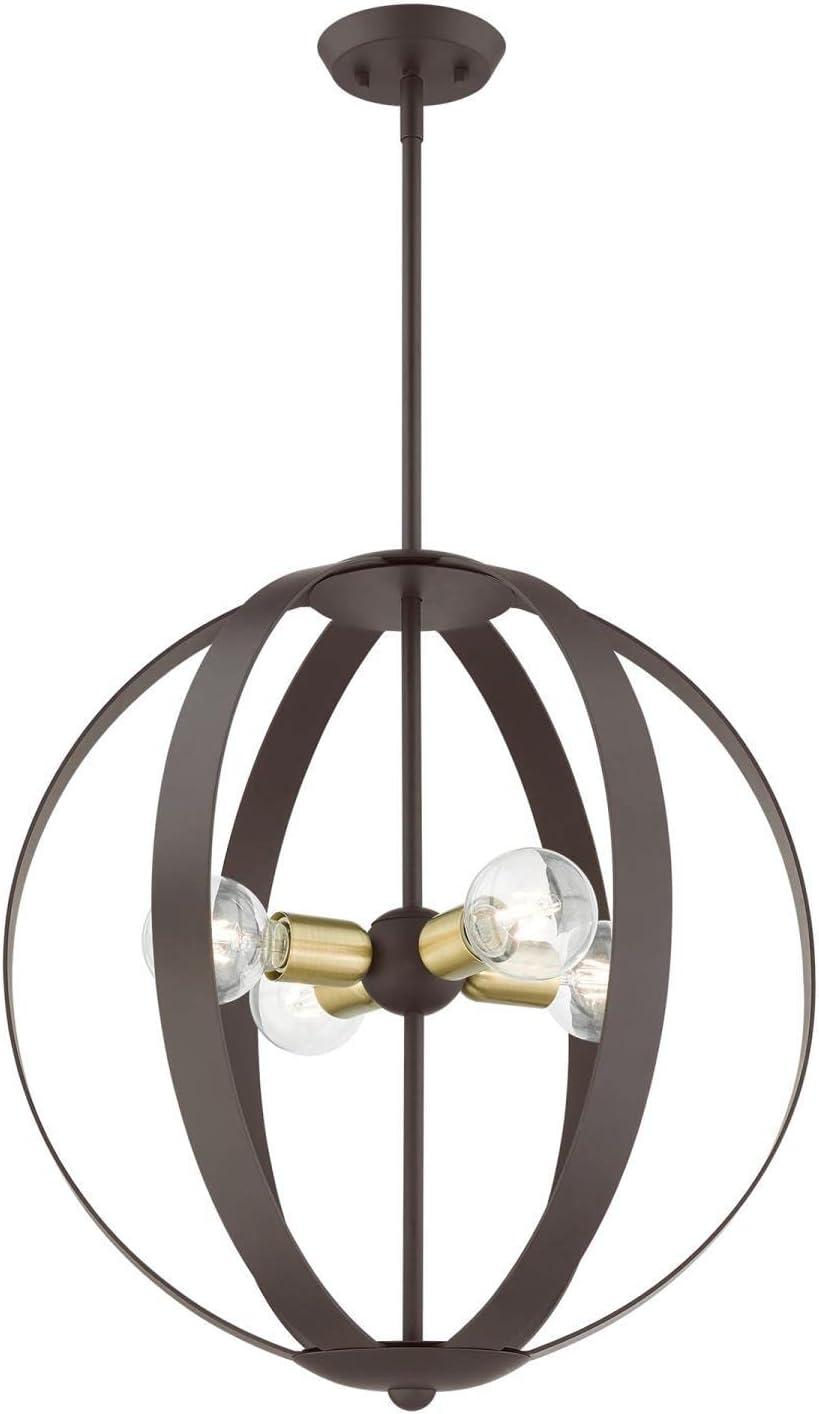 Livex Lighting Modesto 4 - Light Chandelier in  Bronze