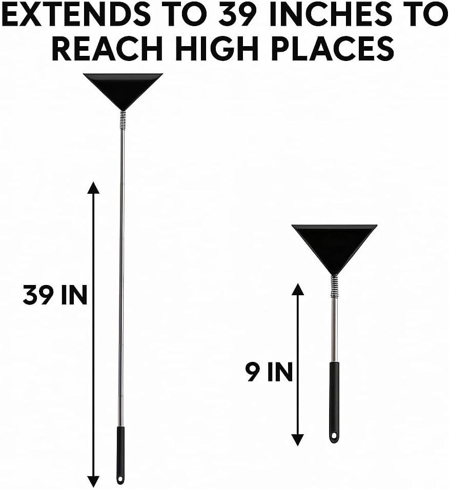 Extendable Stainless Steel and Rubber Squeegee with Telescopic Handle