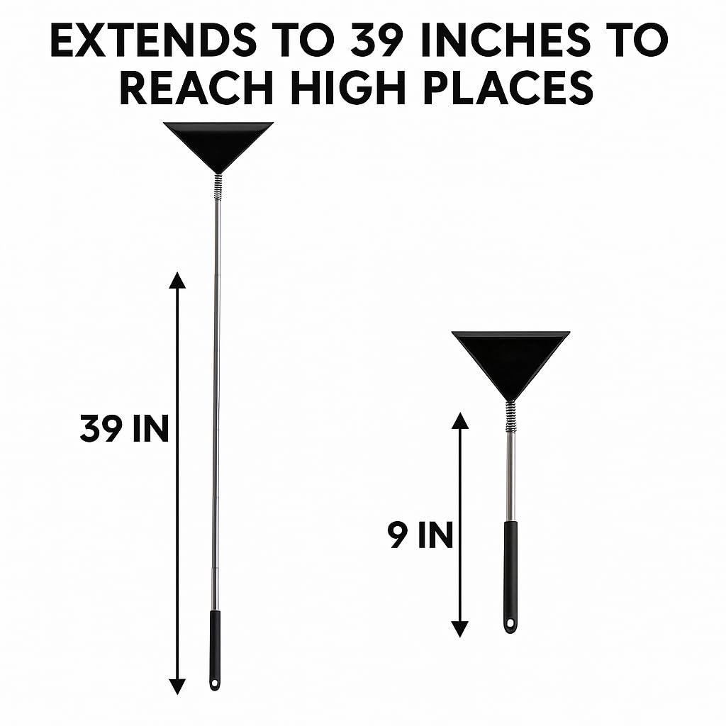 Extendable Stainless Steel and Rubber Squeegee with Telescopic Handle