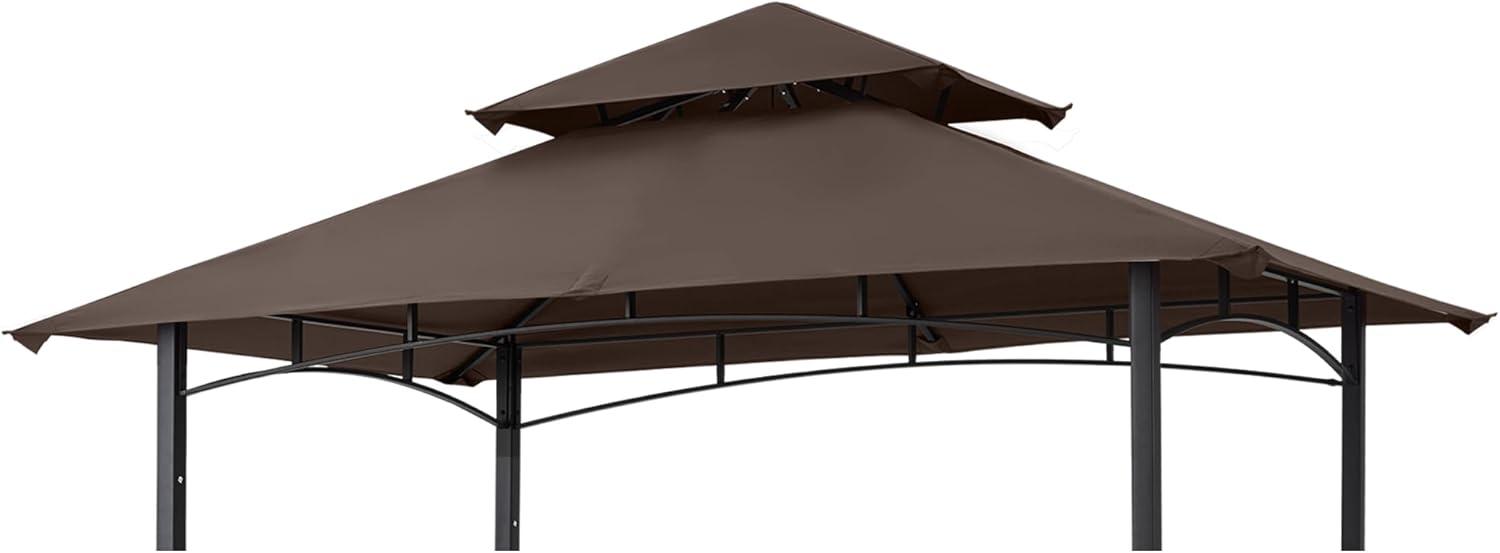 Brown Polyester Replacement Canopy for Grill Gazebo