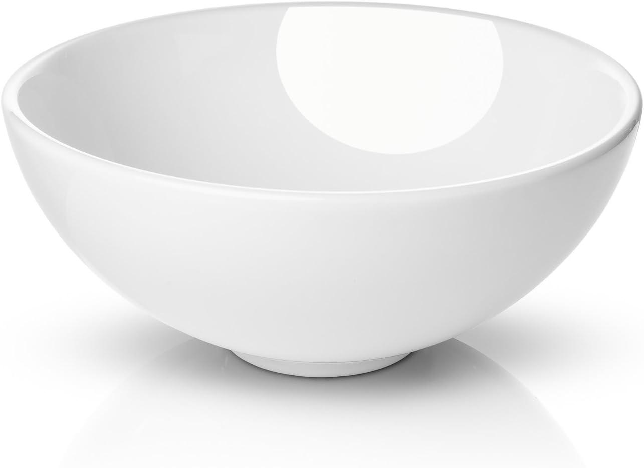 Miligore 11'' White Ceramic Circular Bathroom Sink