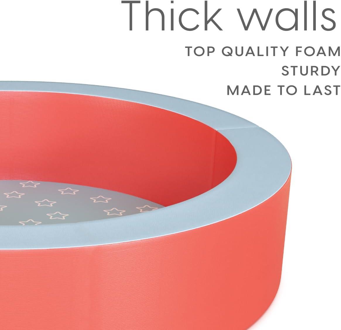 Milliard 44" Ball Pit for Toddlers and Baby, Red and Blue