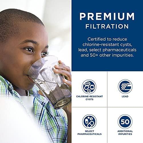 GE Appliances MWF Replacement Refrigerator Water Filter: Filters Lead, Asbestos, Chlorine, Pesticides, 1-Year Warranty